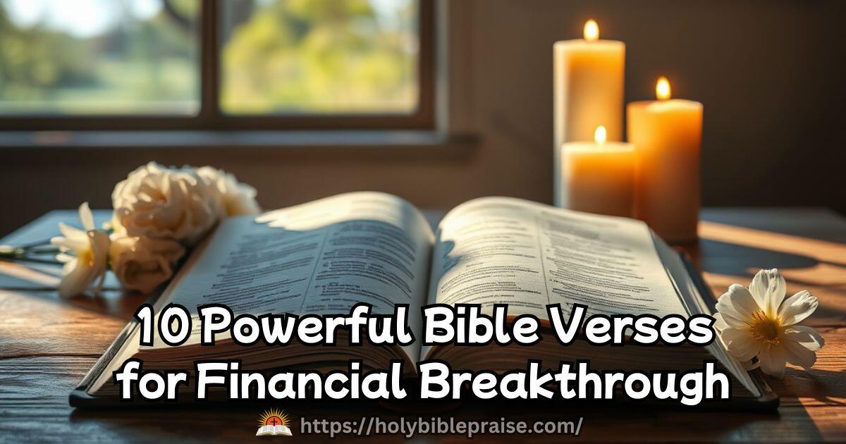 10 Powerful Bible Verses for Financial Breakthrough