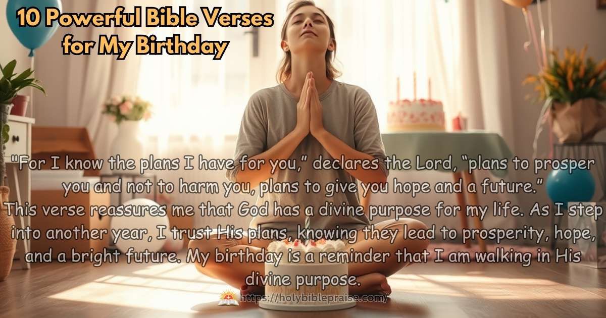 10 Powerful Bible Verses for My Birthday