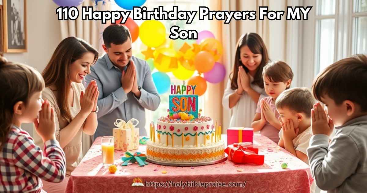 110 Happy Birthday Prayers For MY Son