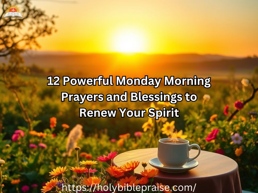 12 Powerful Monday Morning Prayers and Blessings to Renew Your Spirit