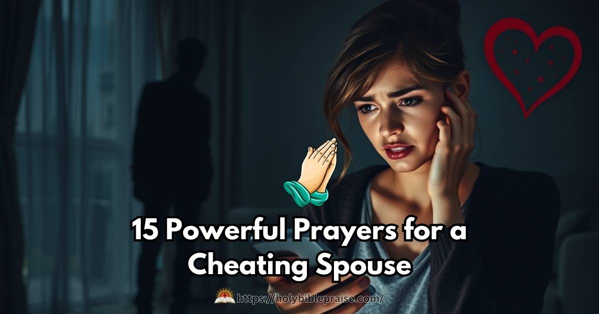 15 Powerful Prayers for a Cheating Spouse