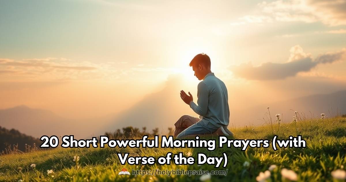 20 Short Powerful Morning Prayers (with Verse of the Day)