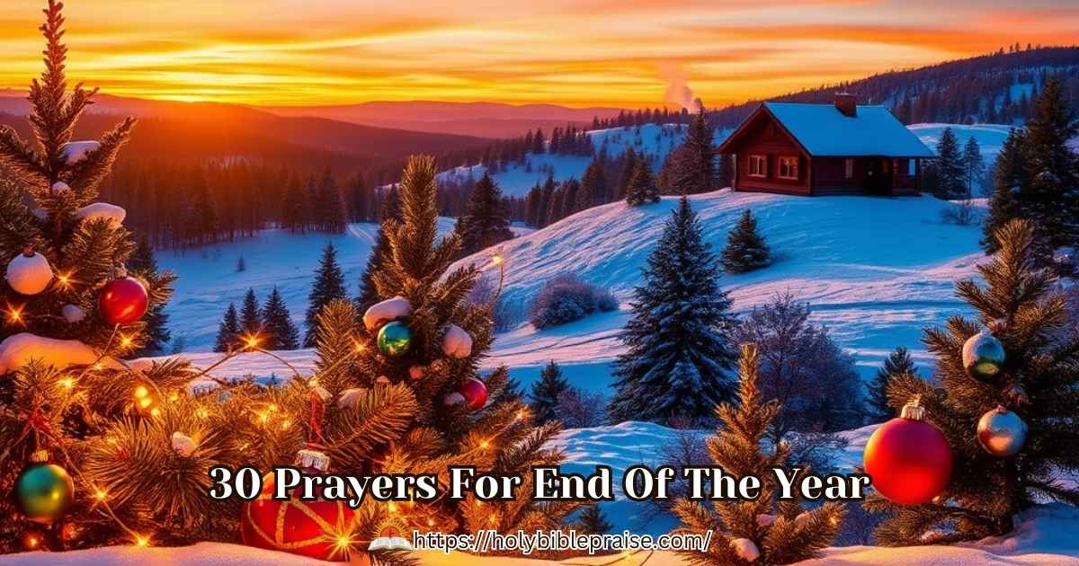 30 Prayers For End Of The Year
