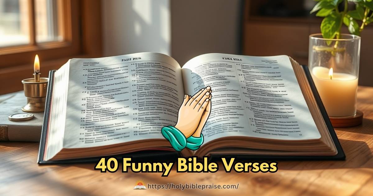 40 Funny Bible Verses