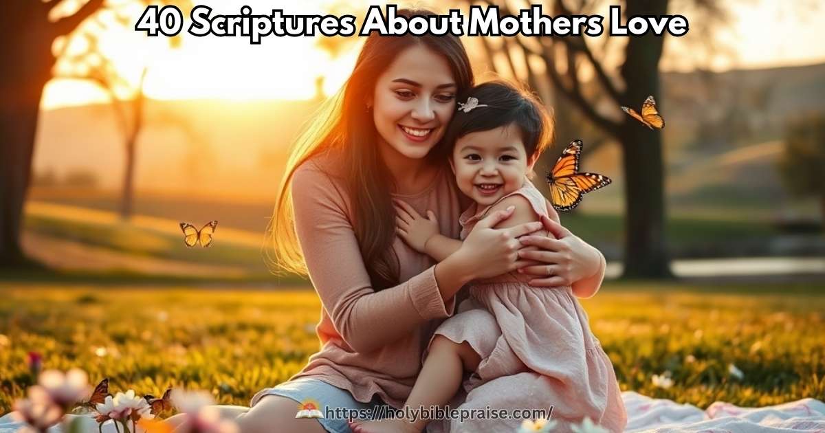 40 Scriptures About Mothers Love