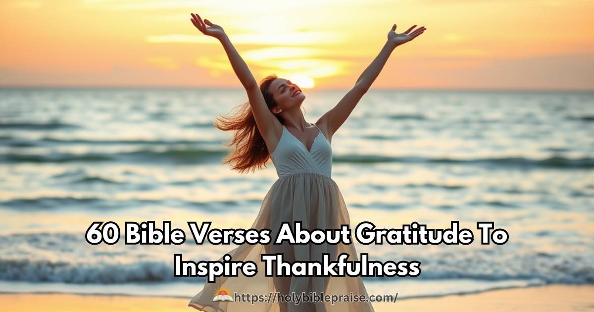 60 Bible Verses About Gratitude To Inspire Thankfulness