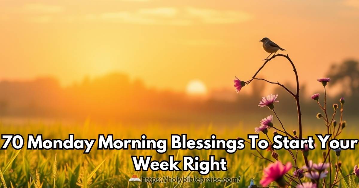 70 Monday Morning Blessings To Start Your Week Right