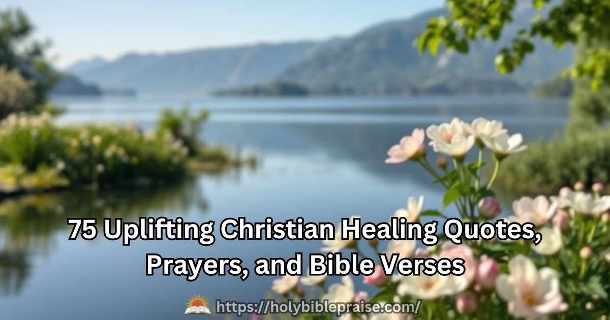 75 Uplifting Christian Healing Quotes, Prayers, and Bible Verses