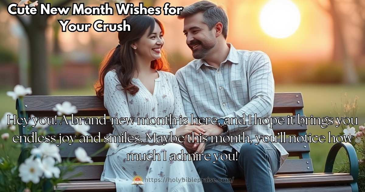 Cute New Month Wishes for Your Crush