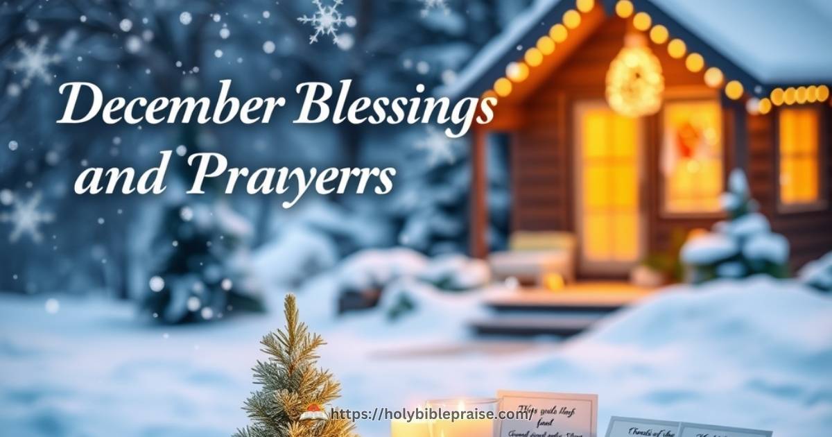 December Blessings and Prayers