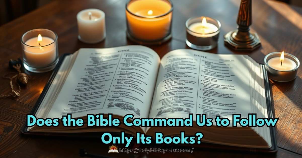 does-the-bible-command-us-to-follow-only-its-books Does the Bible Command Us to Follow Only Its Books?
