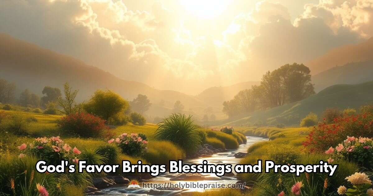 gods-favor-brings-blessings-and-prosperity God's Favor Brings Blessings and Prosperity