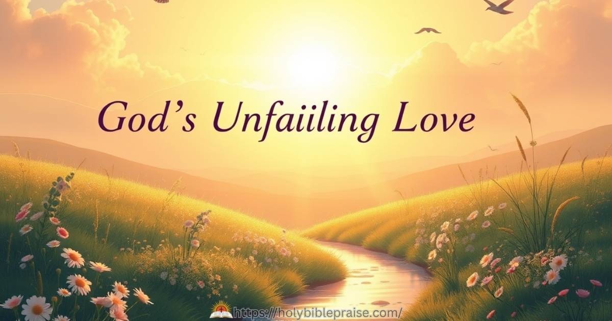 gods-unfailing-love Godâs Unfailing Love
