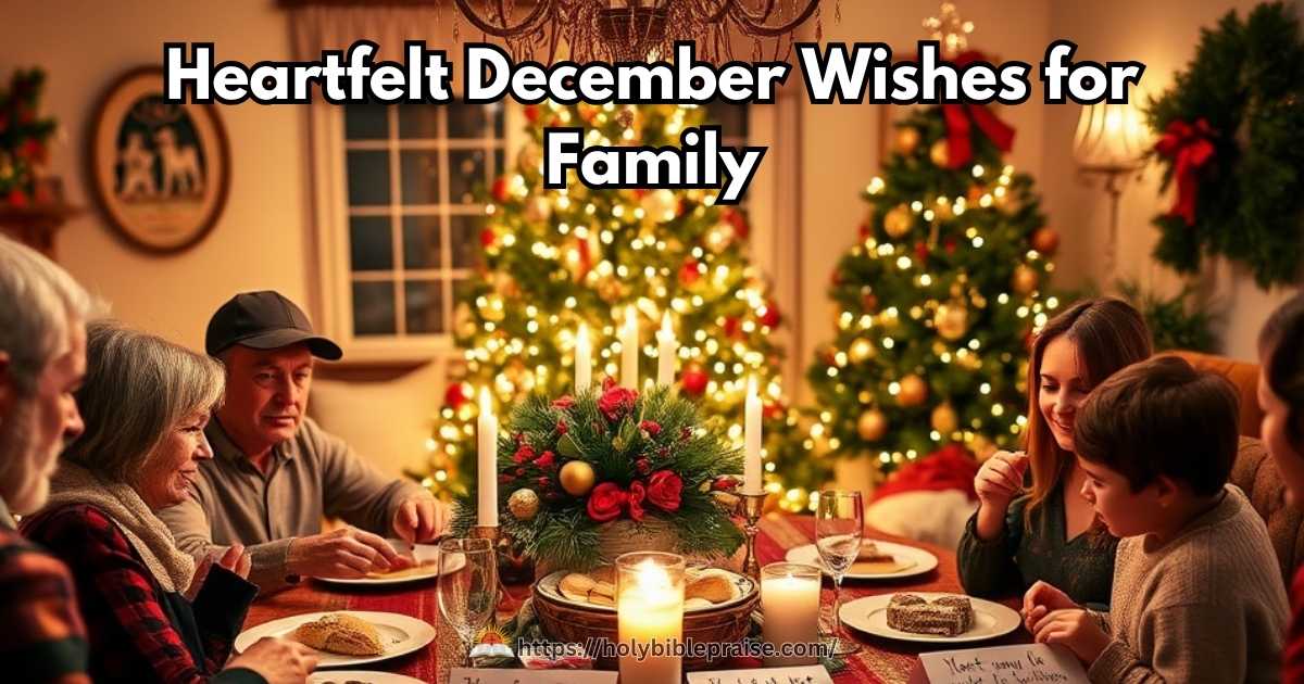 Heartfelt December Wishes for Family