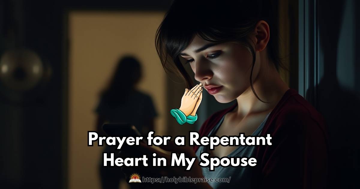 Prayer for a Repentant Heart in My Spouse