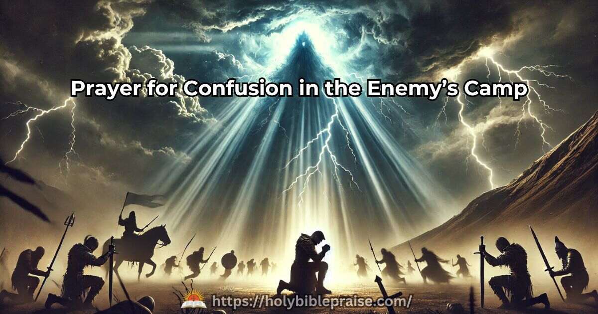 prayer-for-confusion-in-the-enemys-camp Prayer for Confusion in the Enemy’s Camp