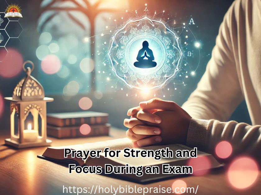 Prayer for Strength and Focus During an Exam