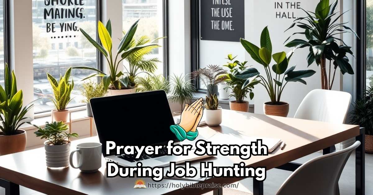 Prayer for Strength During Job Hunting