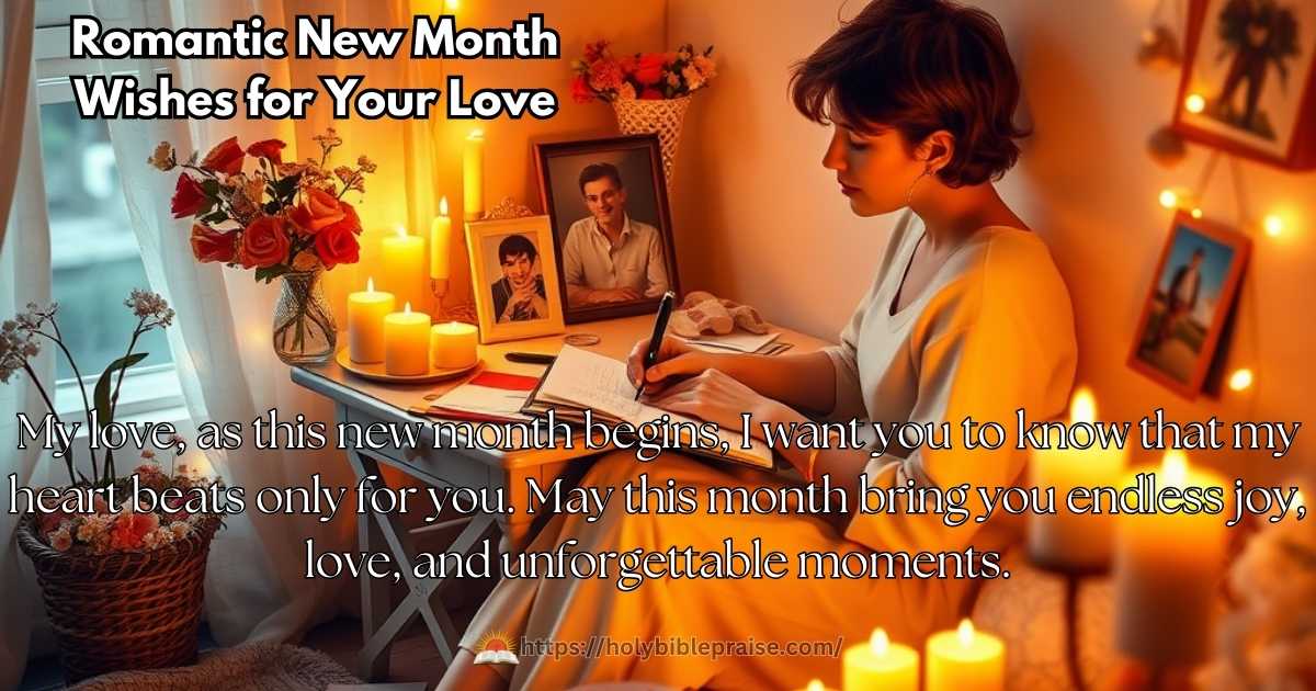 Romantic New Month Wishes for Your Love