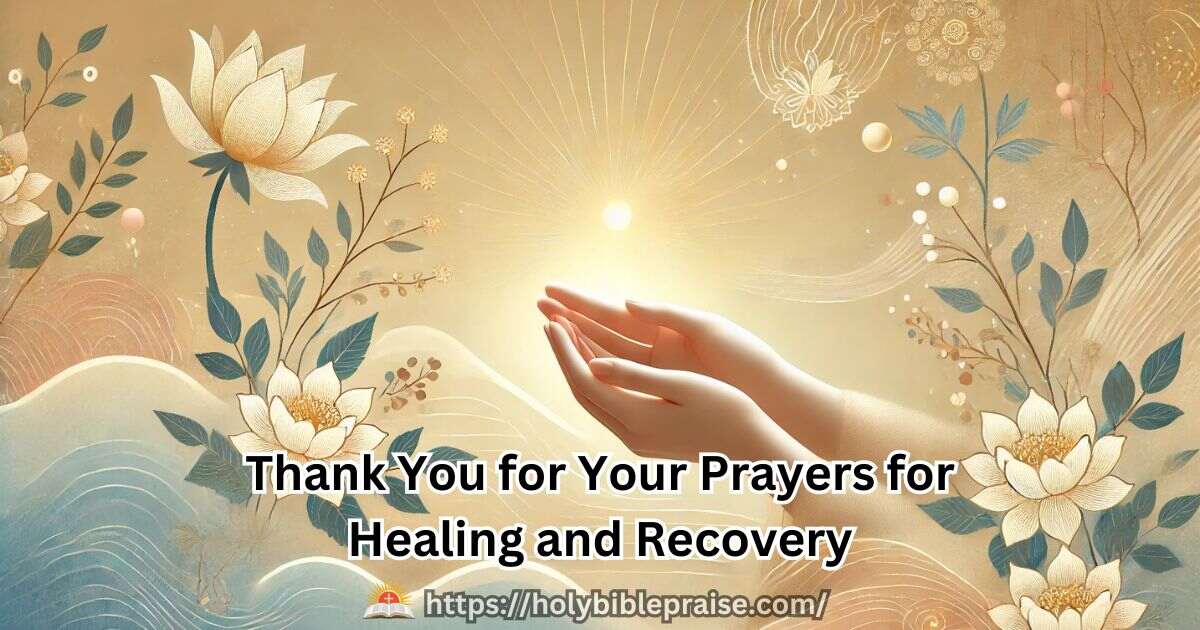 thank-you-for-your-prayers-for-healing-and-recovery Thank You for Your Prayers for Healing and Recovery