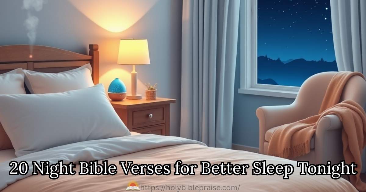 20 Night Bible Verses for Better Sleep Tonight