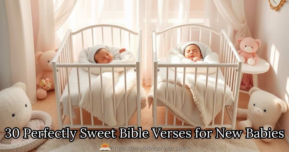 30 Perfectly Sweet Bible Verses for New Babies