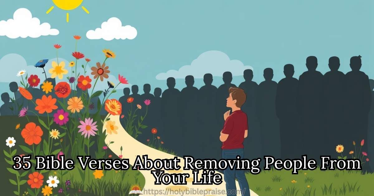 35 Bible Verses About Removing People From Your Life