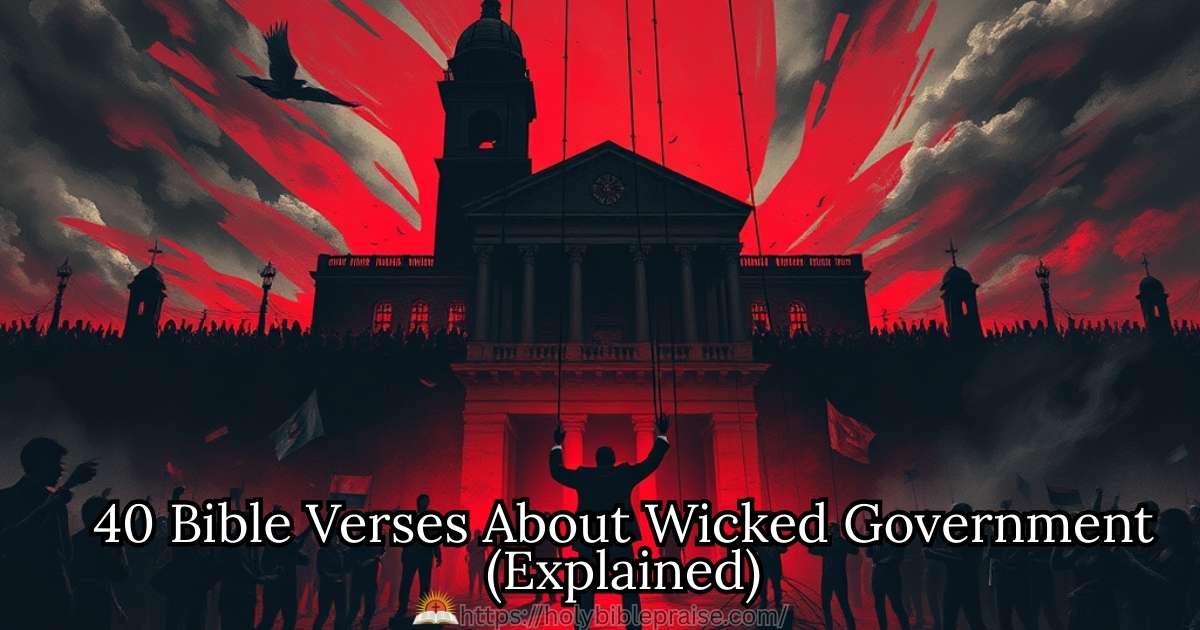 40 Bible Verses About Wicked Government (Explained)