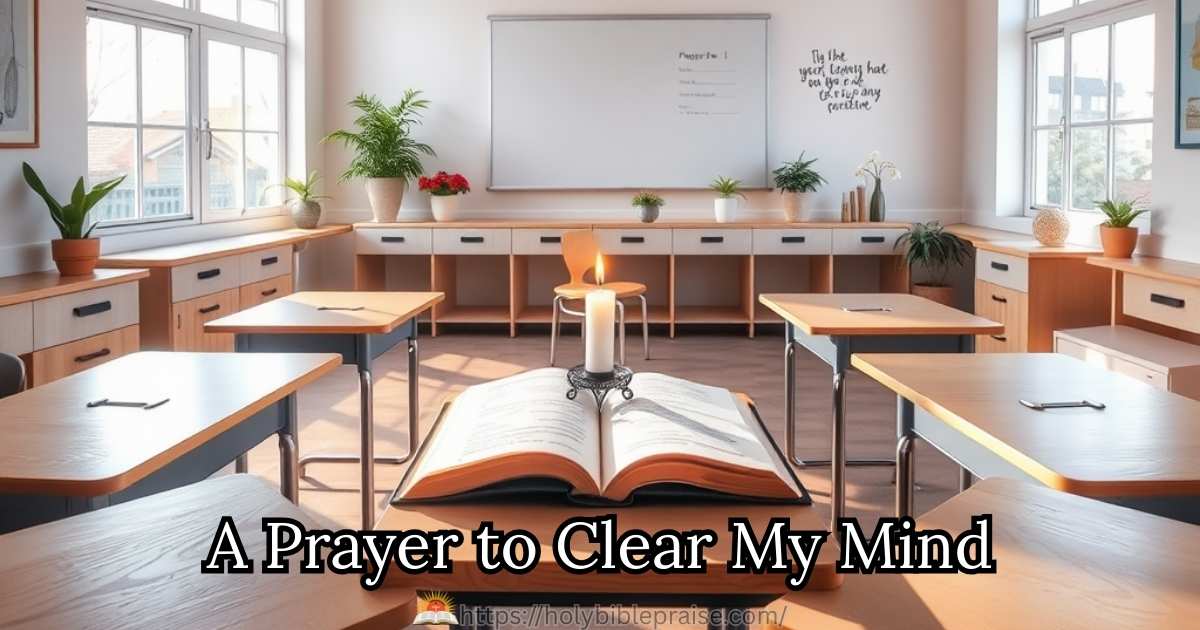 a-prayer-to-clear-my-mind A Prayer to Clear My Mind