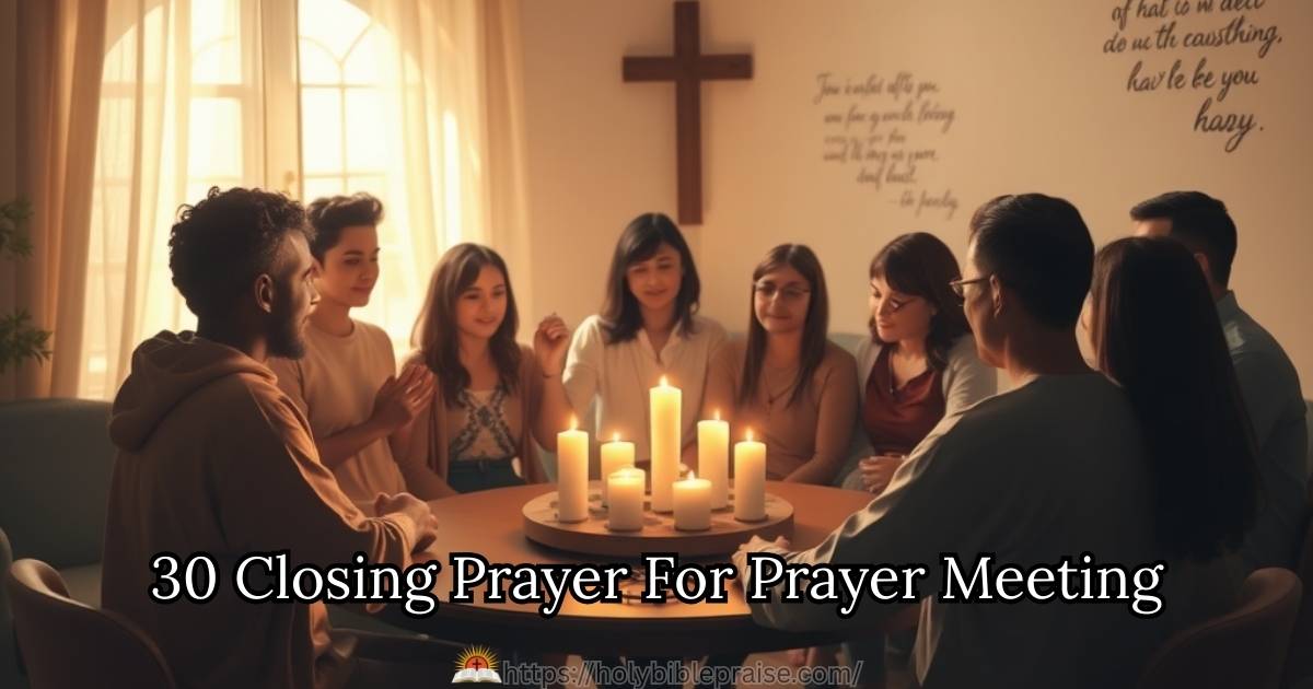 30 Closing Prayer For Prayer Meeting