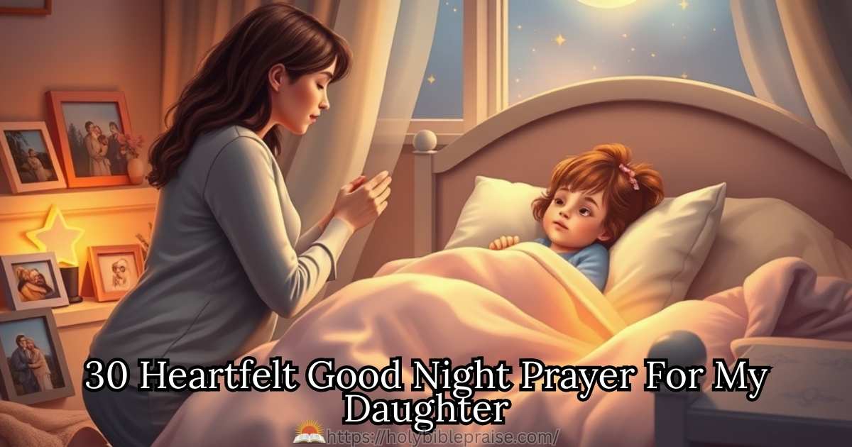 30 Heartfelt Good Night Prayer For My Daughter