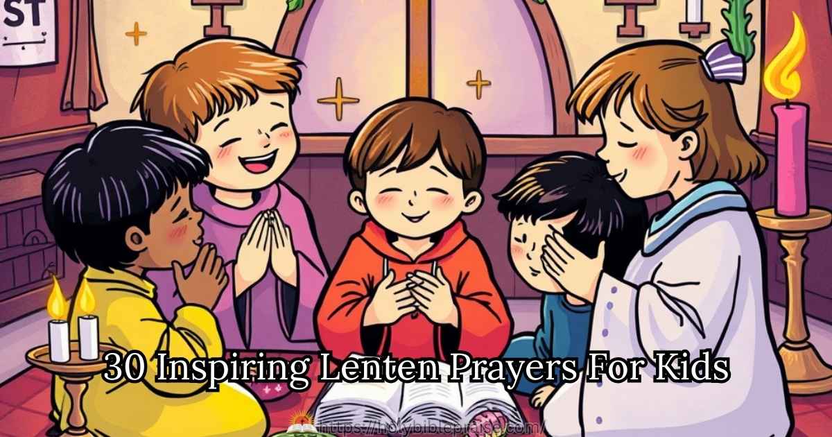 30 Inspiring Lenten Prayers For Kids