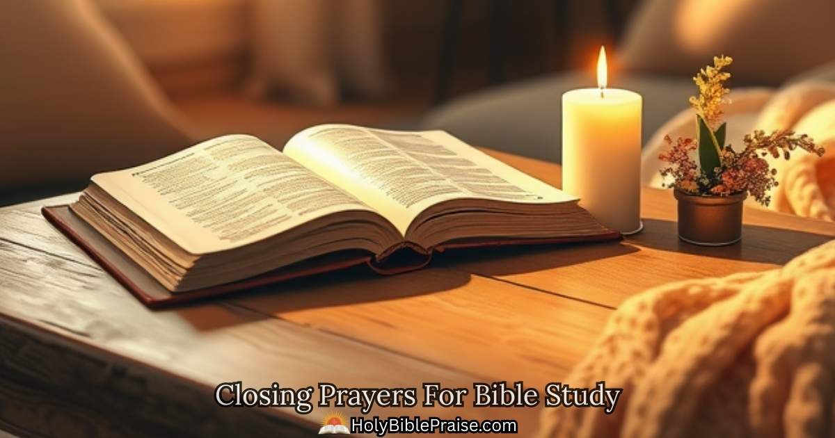 Closing Prayers For Bible Study
