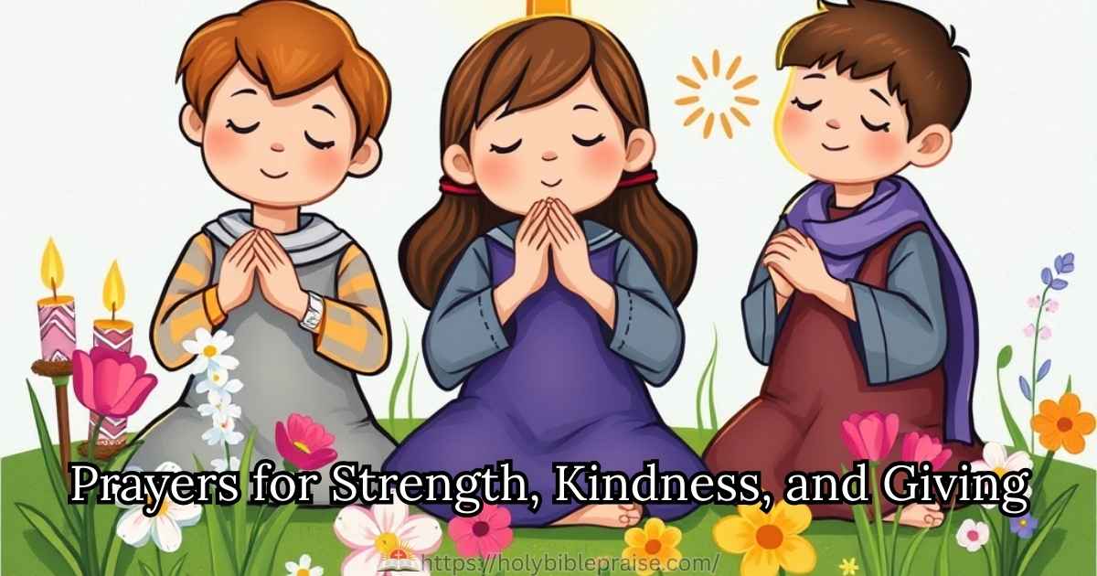 Prayers for Strength, Kindness, and Giving