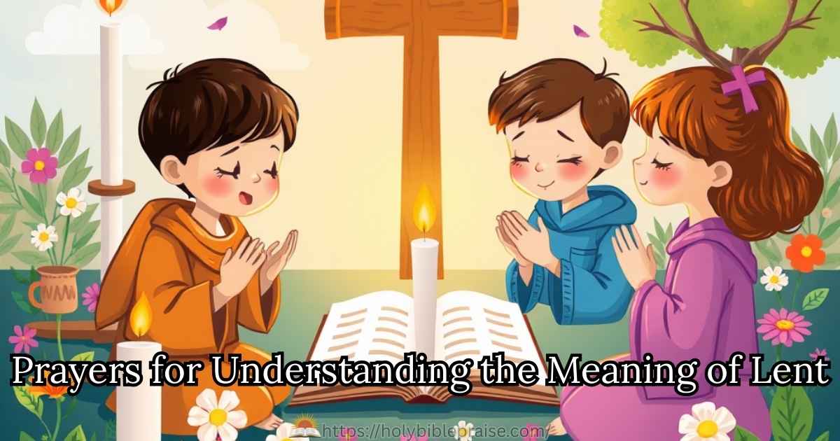 Prayers for Understanding the Meaning of Lent