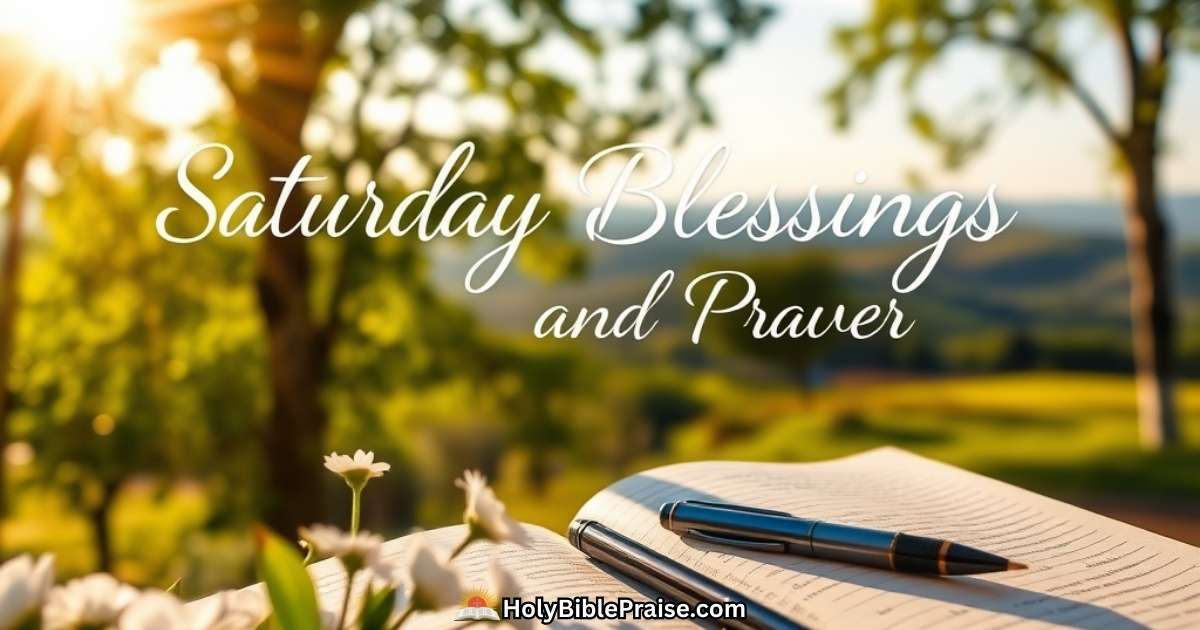 Saturday Blessings And Prayers