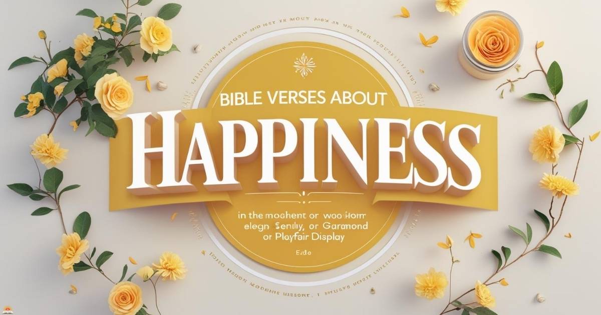 Bible Verses About Happiness