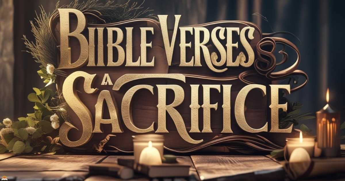 Bible Verses About Sacrifice