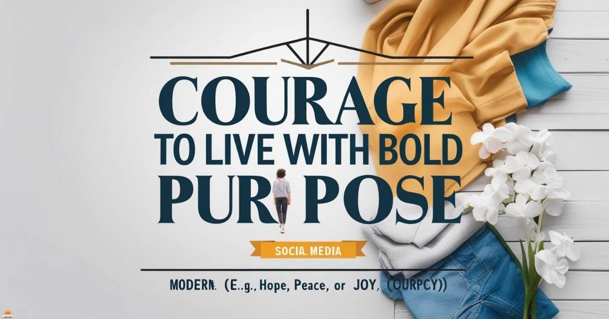 Courage to Live with Bold Purpose