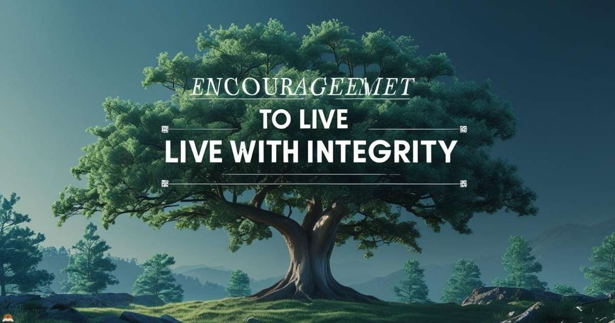 Encouragement to Live with Integrity